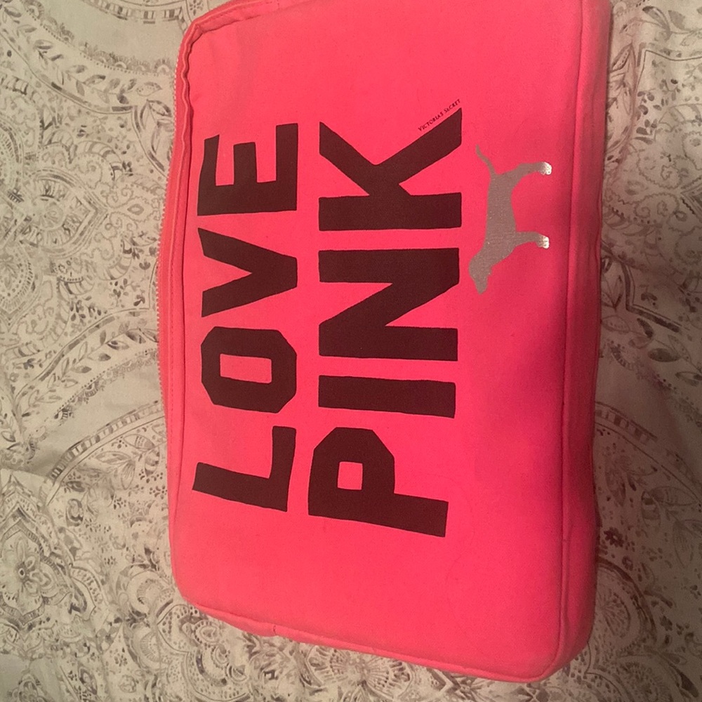 Pink laptop case